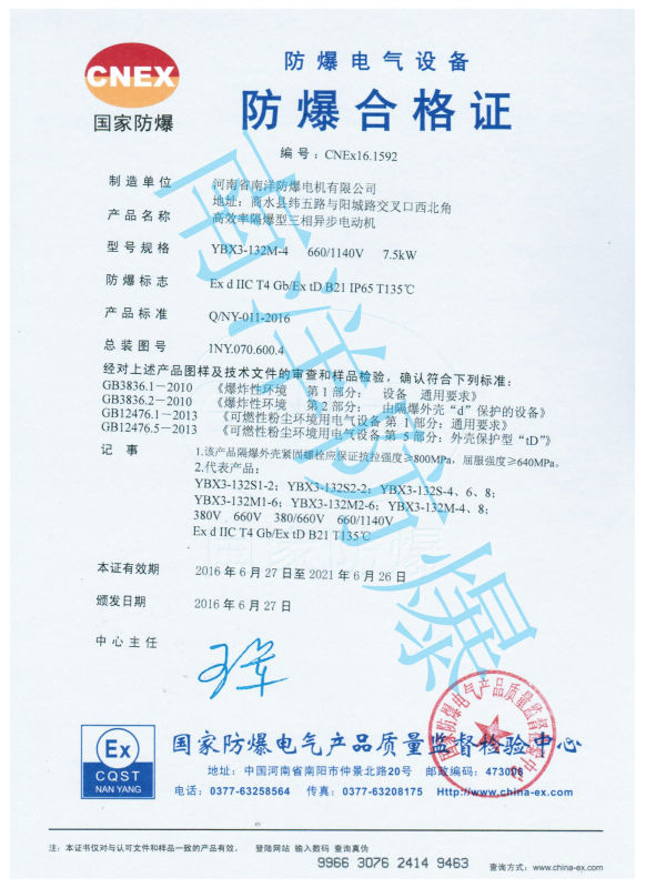 粉塵防爆電機(jī)的防爆等級(jí)都有哪些？